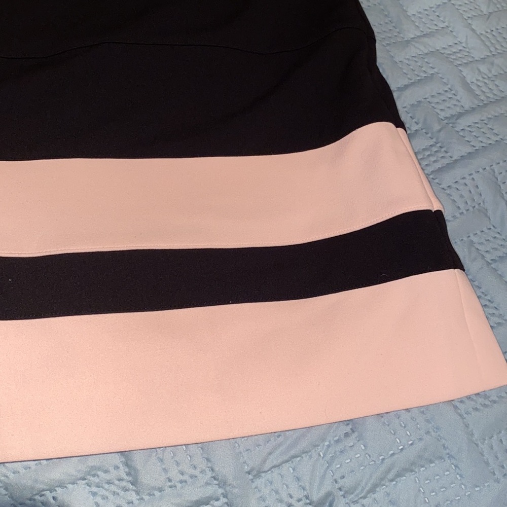 Tommy Hilfiger Colorblock sleeveless knee length pink and black sheath dress 6 - Picture 9 of 15